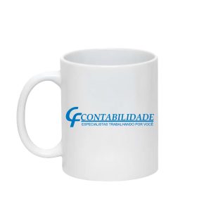 Caneca de Porcelana Branca