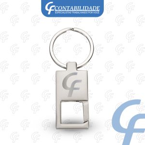 Chaveiro de Metal com Mosquetão