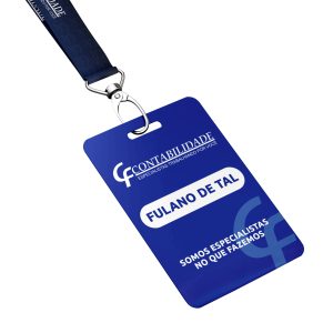 Credencial Com Tirante 10x15 CF Contabilidade 10 unidades