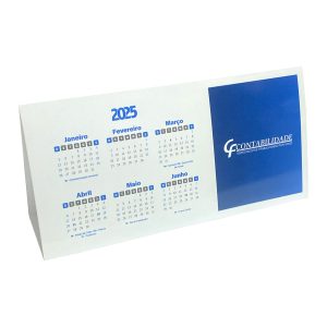 Calendário de Mesa 25x18cm 2025